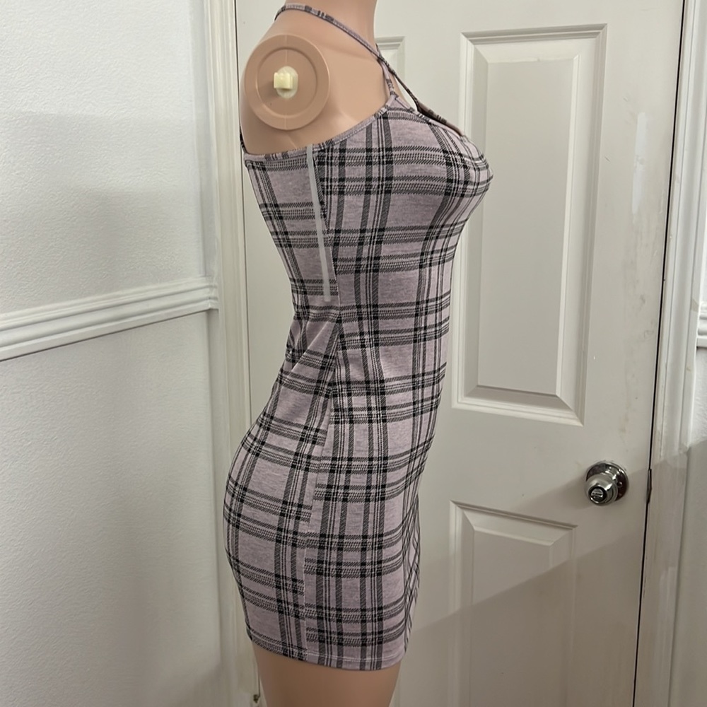 Fashion nova plaid purple small worn once - Picture 3 of 4